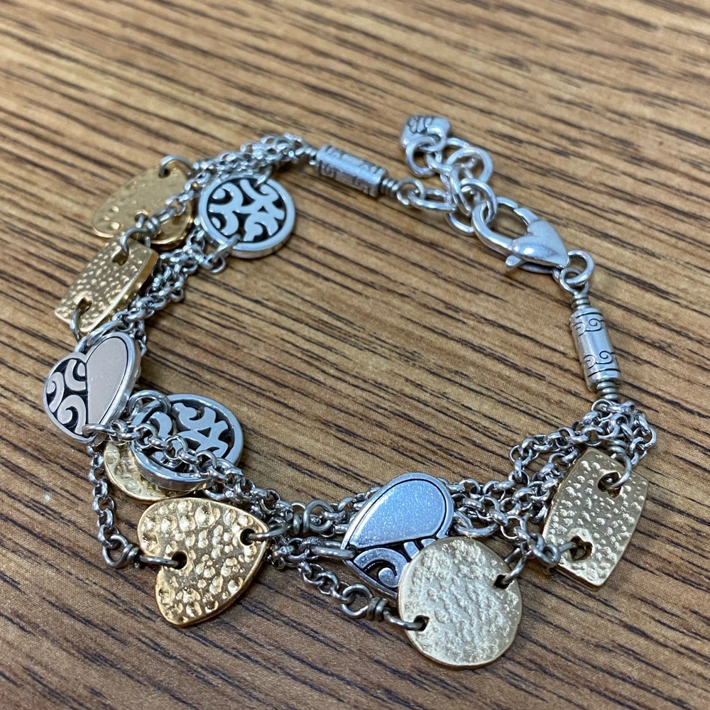 ⭐️SOLD⭐️Brighton Four Chain Two Toned Bracelet